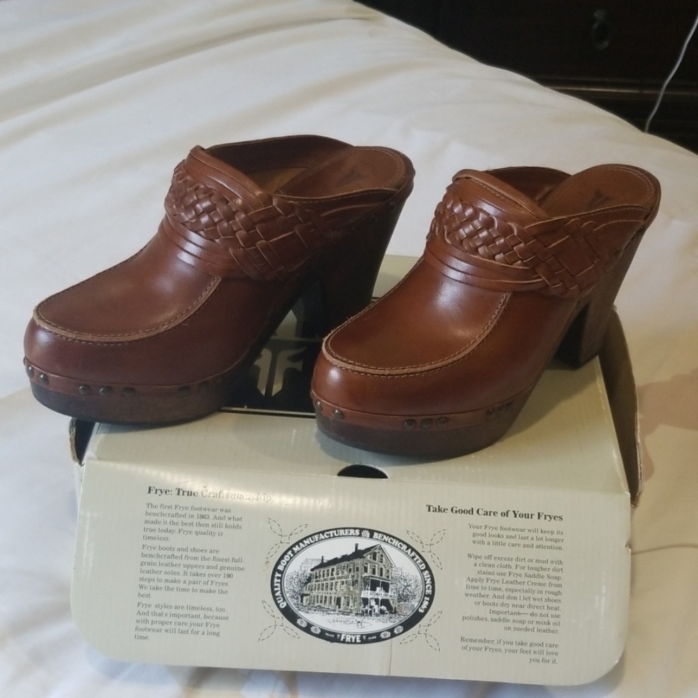 Frye Ella Braid Mules